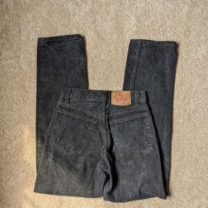 Vtg 80s Levi's 701 Student Fit Black Denim Jeans
